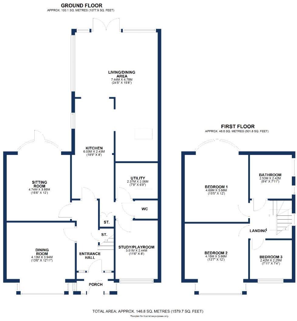 Beeston Avenue, Timperley floorplan
