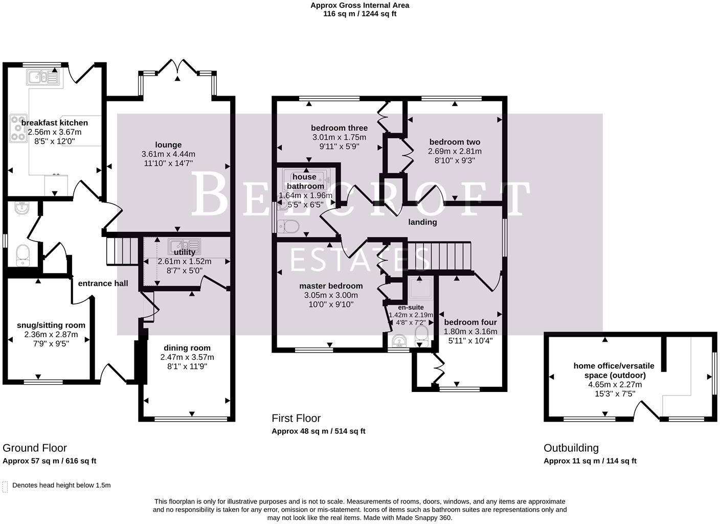 Burtop Croft, Hemingfield, Barnsley floorplan
