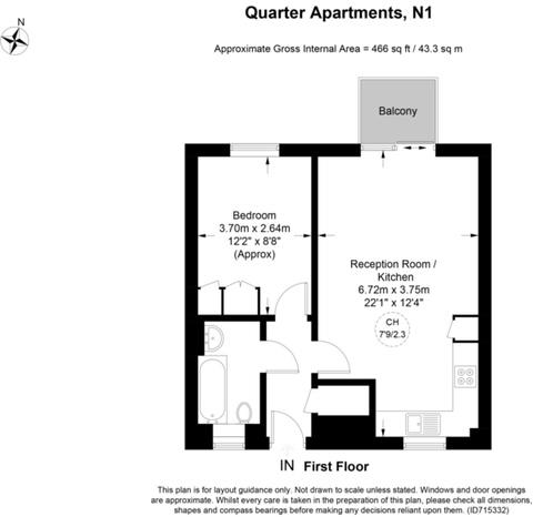 Copenhagen Street, London, N1 floorplan
