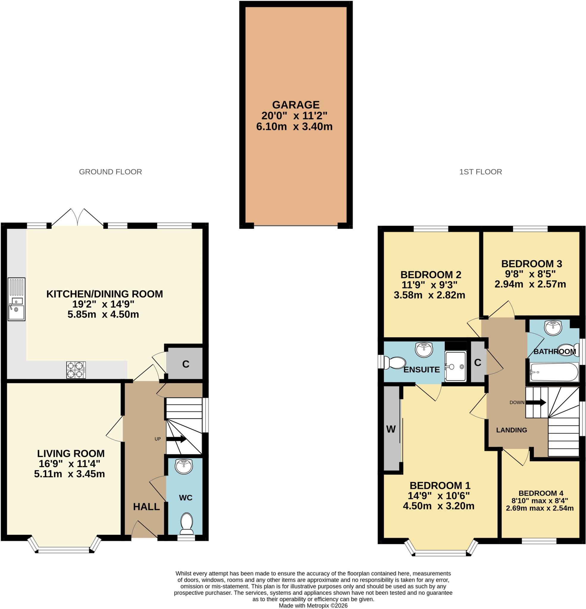 Rookabear Avenue, Roundswell, Barnstaple, Devon, EX31 floorplan