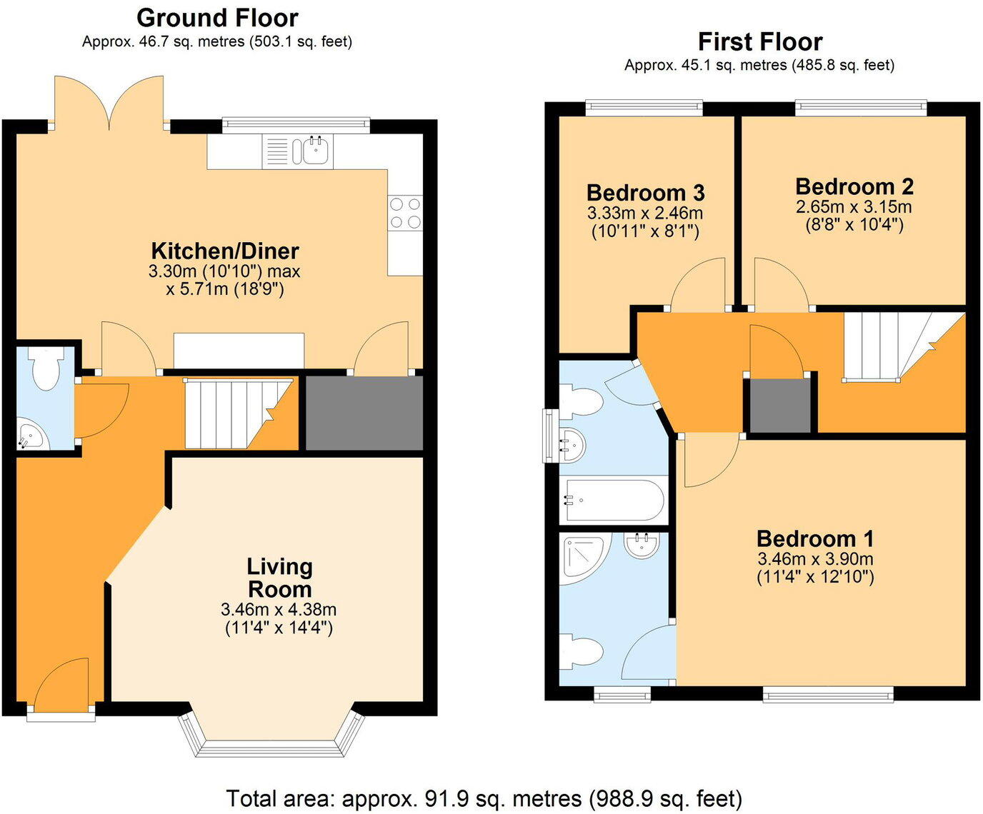 George Crescent, St. Ederyns Village, Old St. Mellons, CF3 6AH floorplan