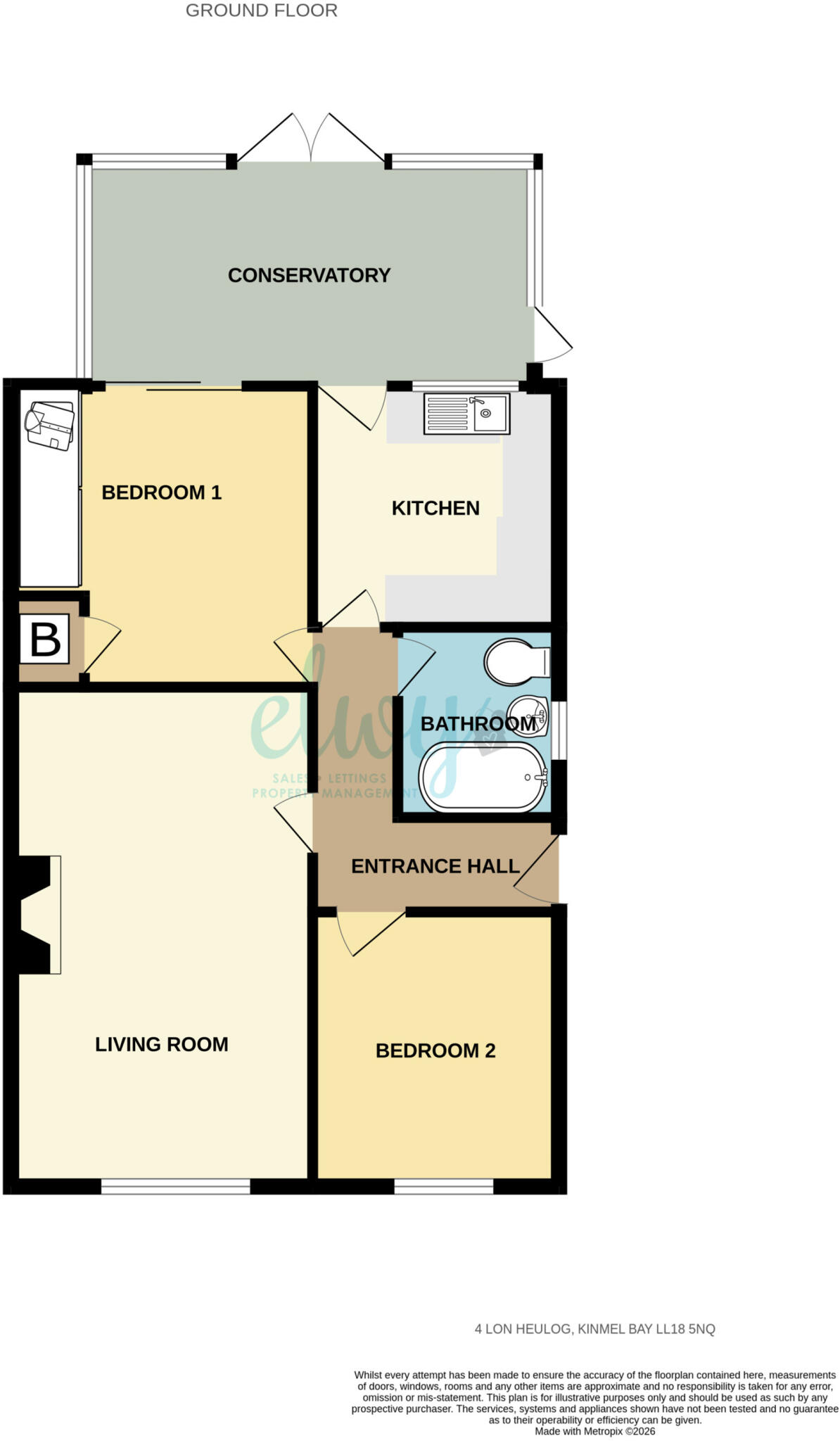 Lon Heulog,  Kinmel Bay, LL18 floorplan