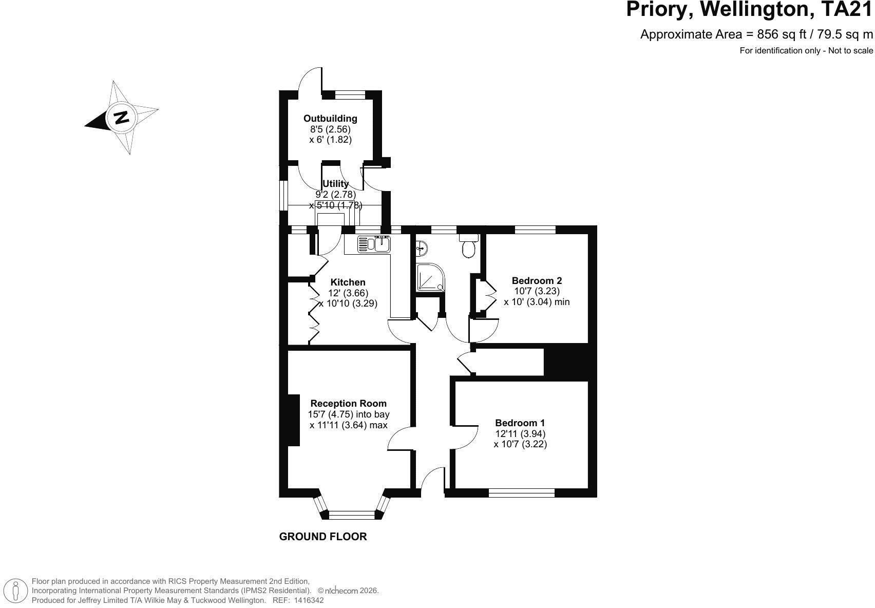 97, Priory, Wellington floorplan