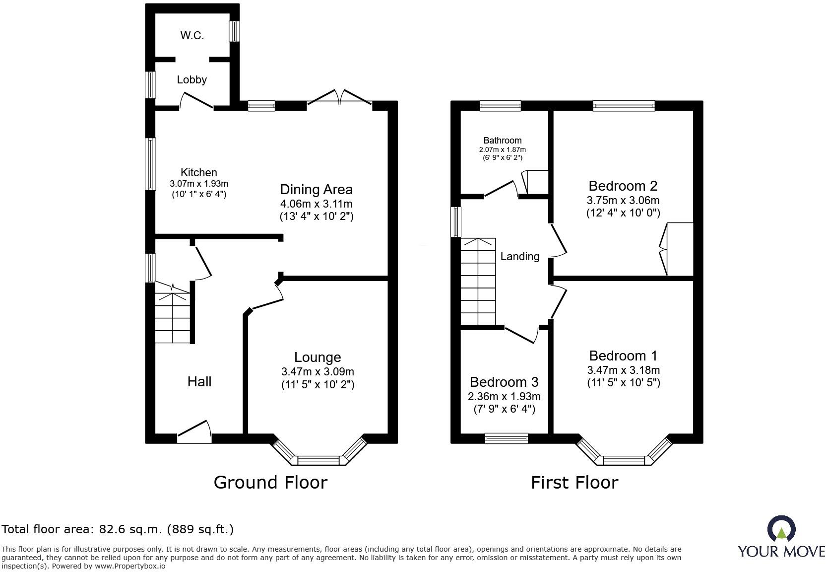 Oakhill Road, Wheatley Hills, Doncaster, South Yorkshire, DN2 floorplan