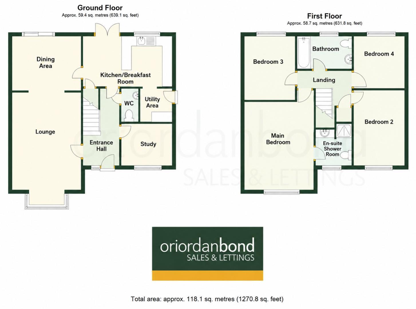 Brooke Close, Rushden, Northamptonshire NN10 floorplan