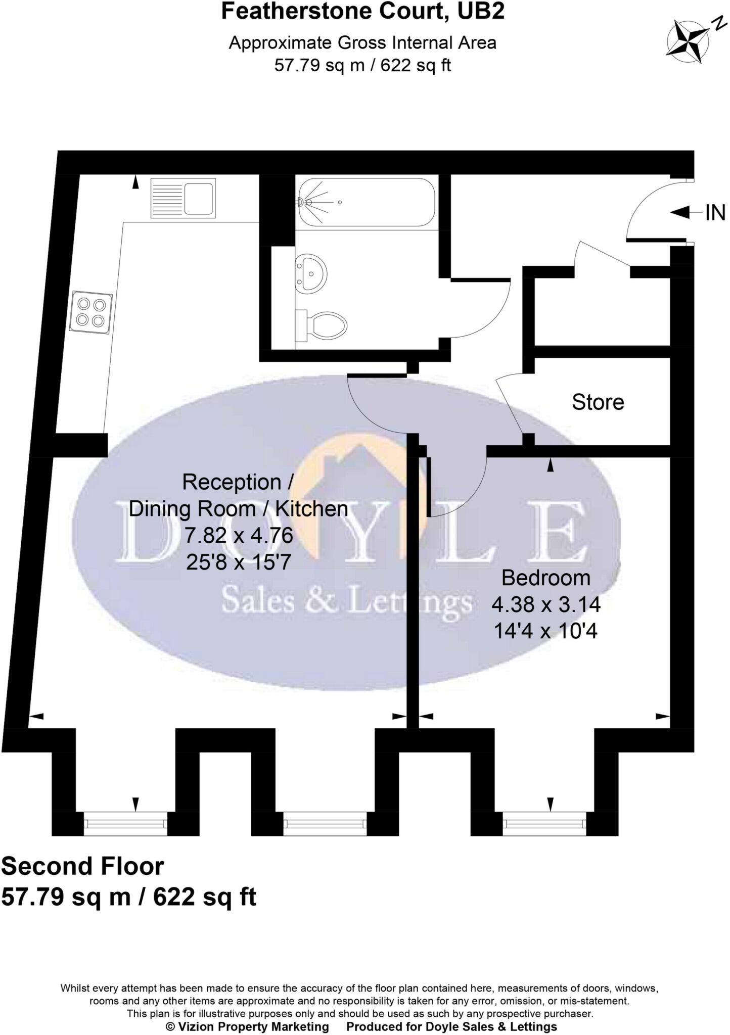 Featherstone Road, Southall, UB2 floorplan