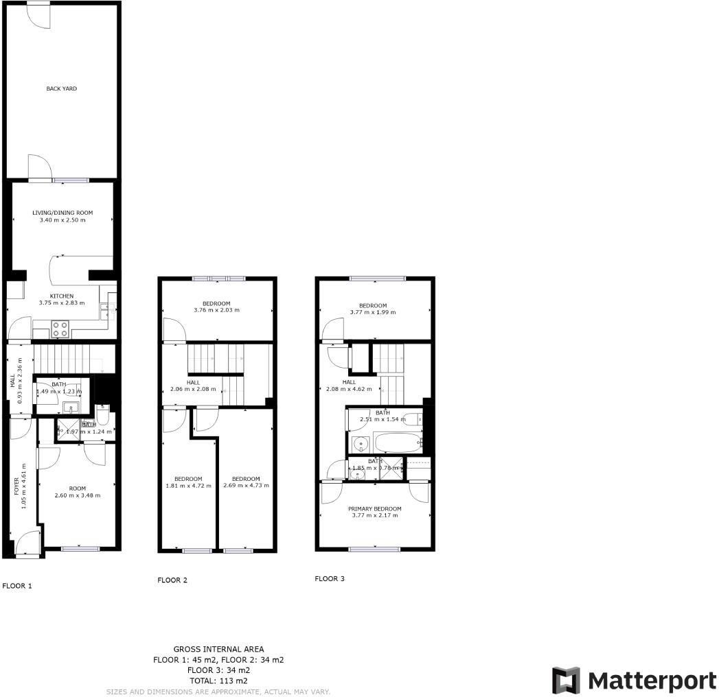 2 Matlock Court, Nottingham floorplan