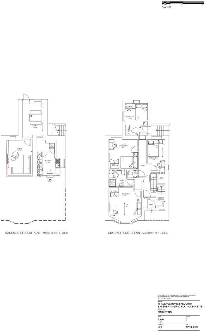 Flat 1, 1B, 18, Avenue Road TR114AZ floorplan