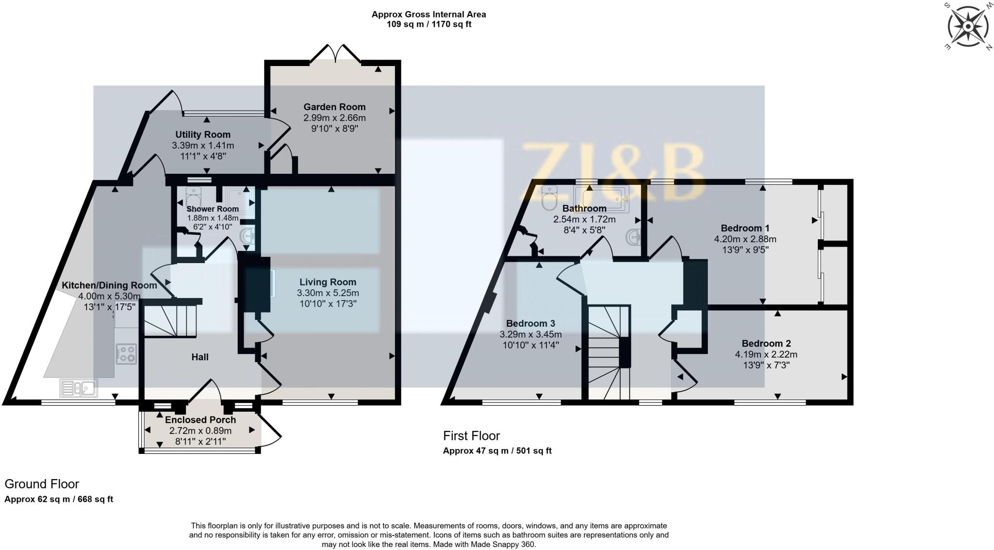 Central Drive, Belle Vue, Shrewsbury, SY3 7HQ floorplan