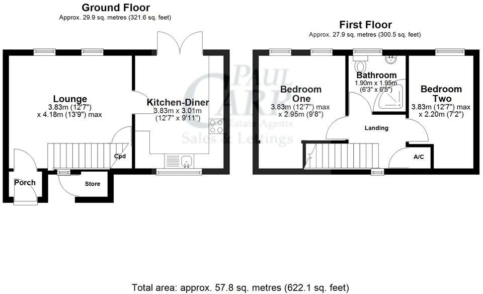 Blake Close, Cannock floorplan
