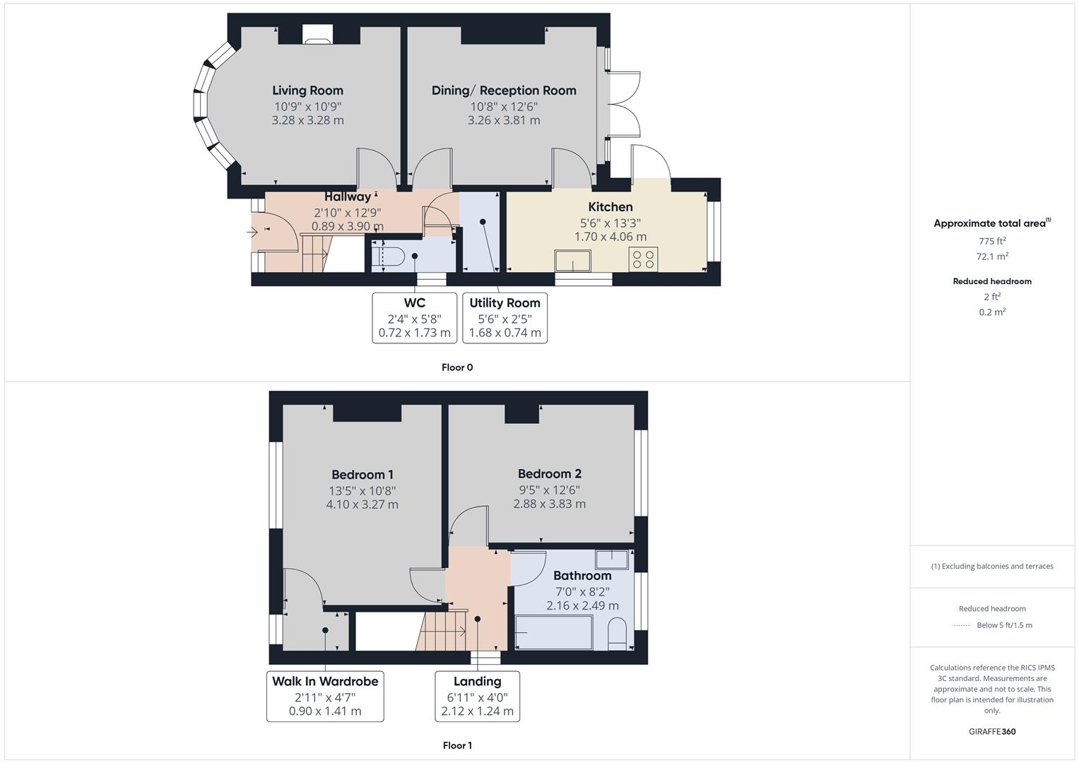 Ladywood Road, Kirk Hallam, Derbyshire, DE7 4NS floorplan