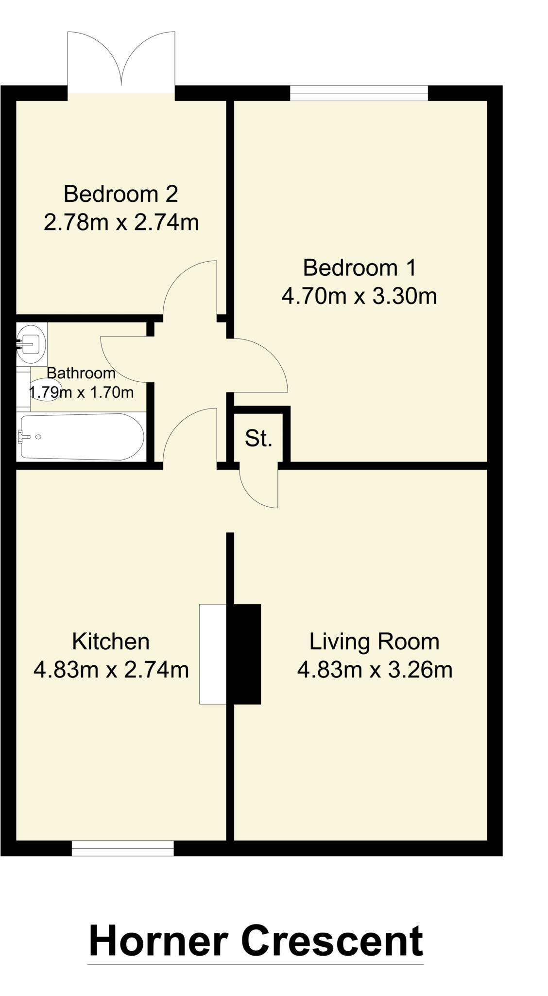 Horner Crescent, Batley floorplan