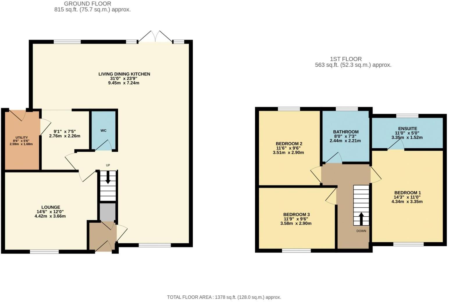 Finden Gardens, Hampsthwaite, Harrogate floorplan