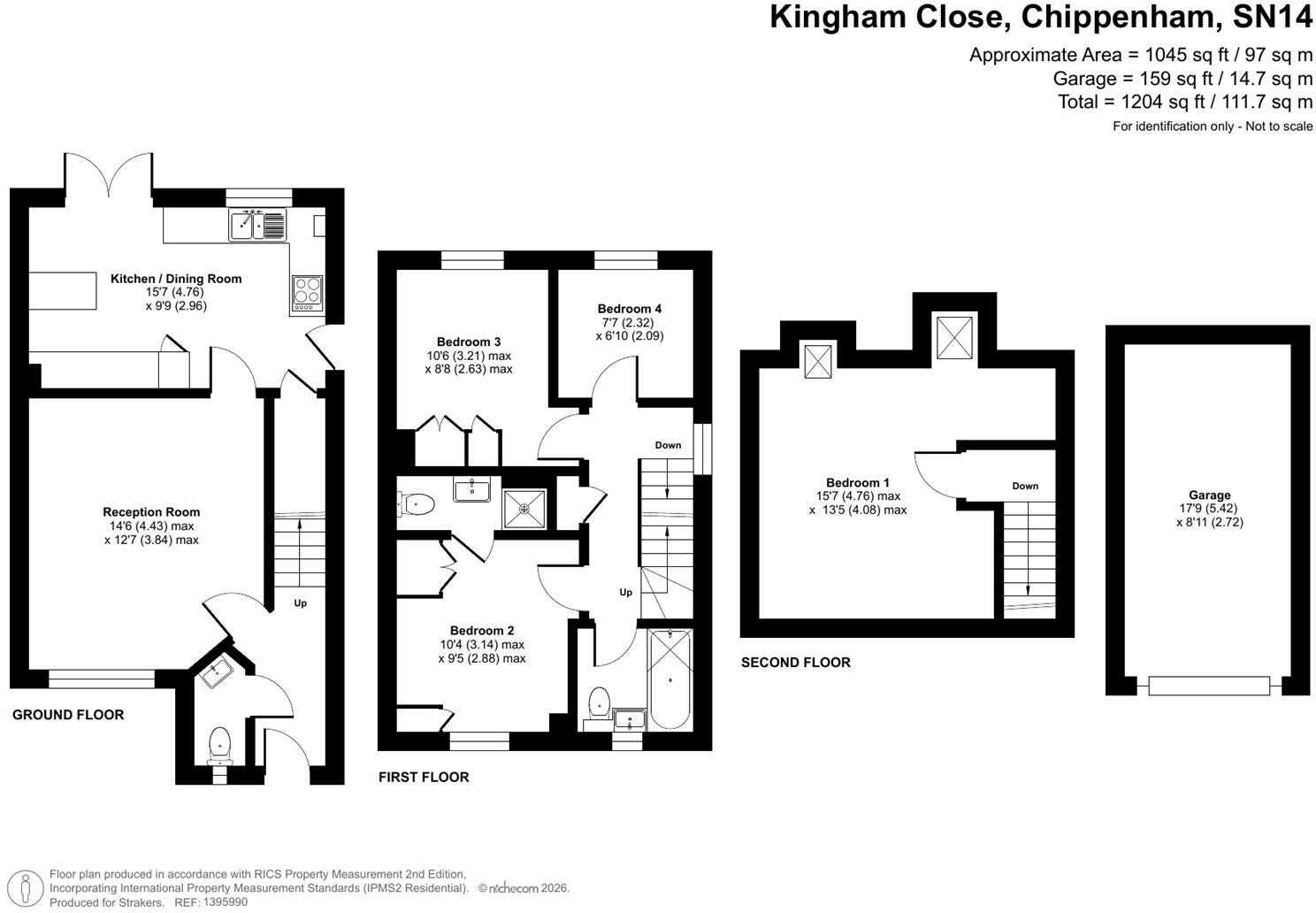 Kingham Close, Chippenham floorplan