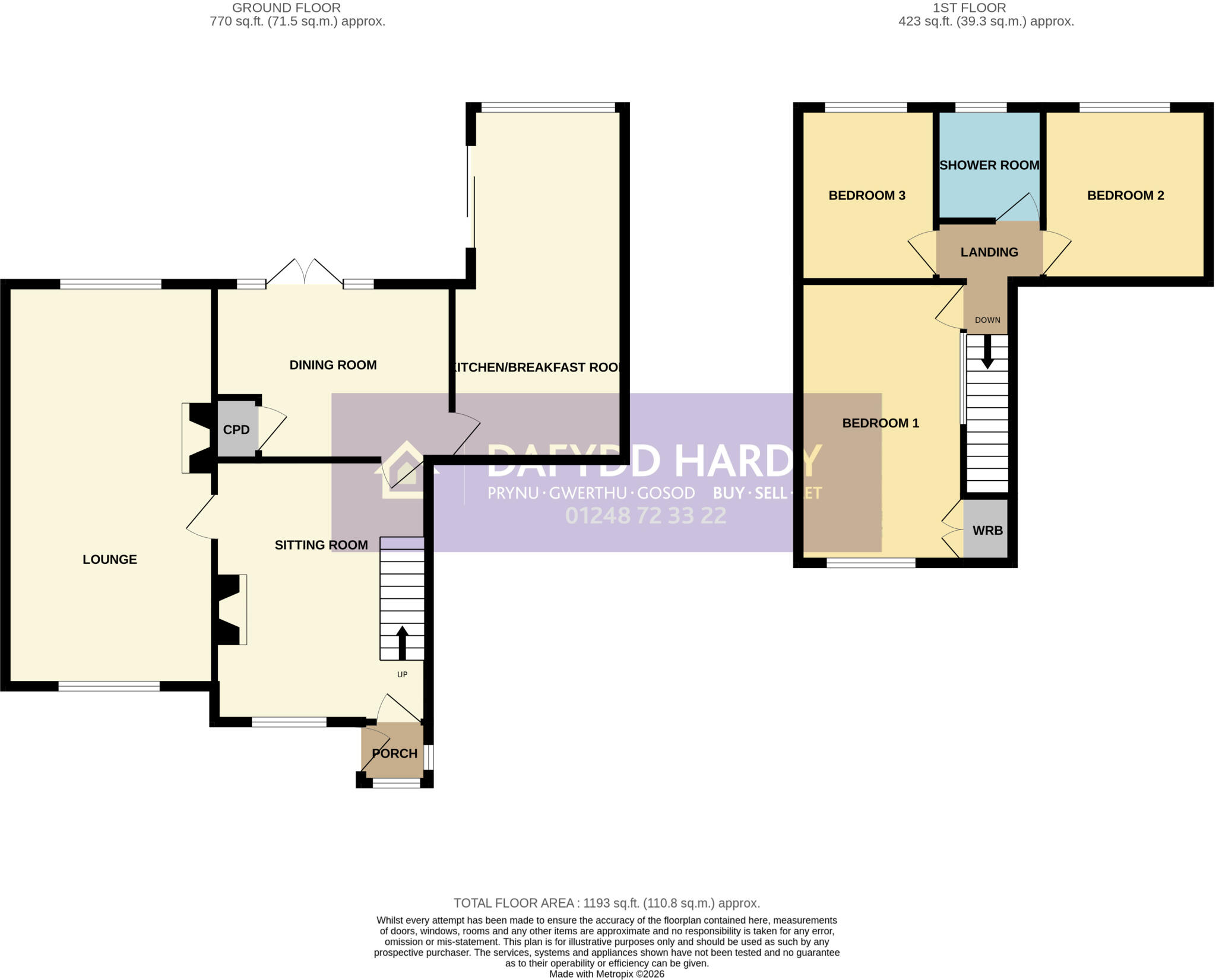 Druid Road, Menai Bridge, Isle of Anglesey, LL59 floorplan