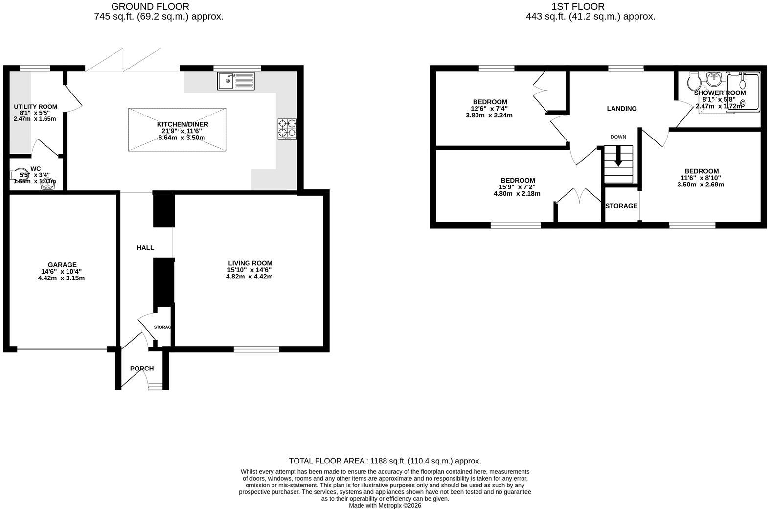 Swan Lane, Winterbourne floorplan