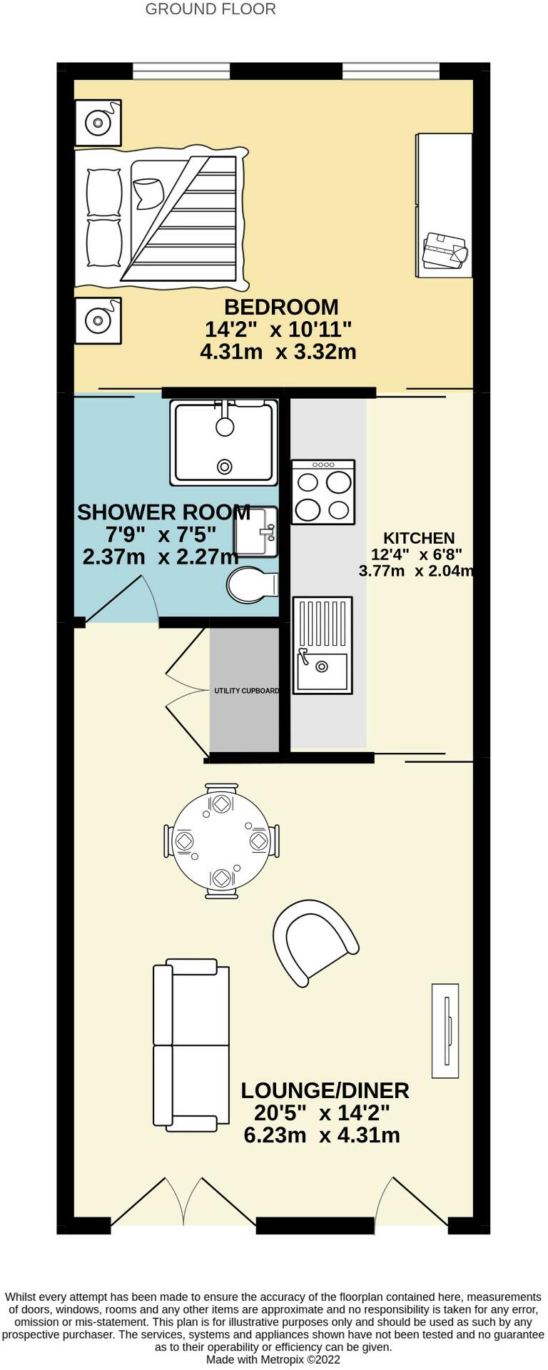 Sutton Park Road, Seaford, East Sussex, BN25 floorplan