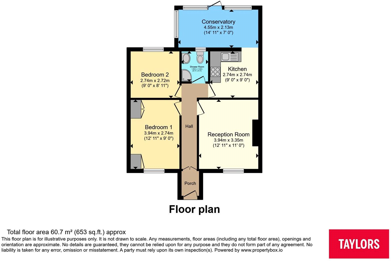 Browning Road, Luton, Bedfordshire, LU4 floorplan