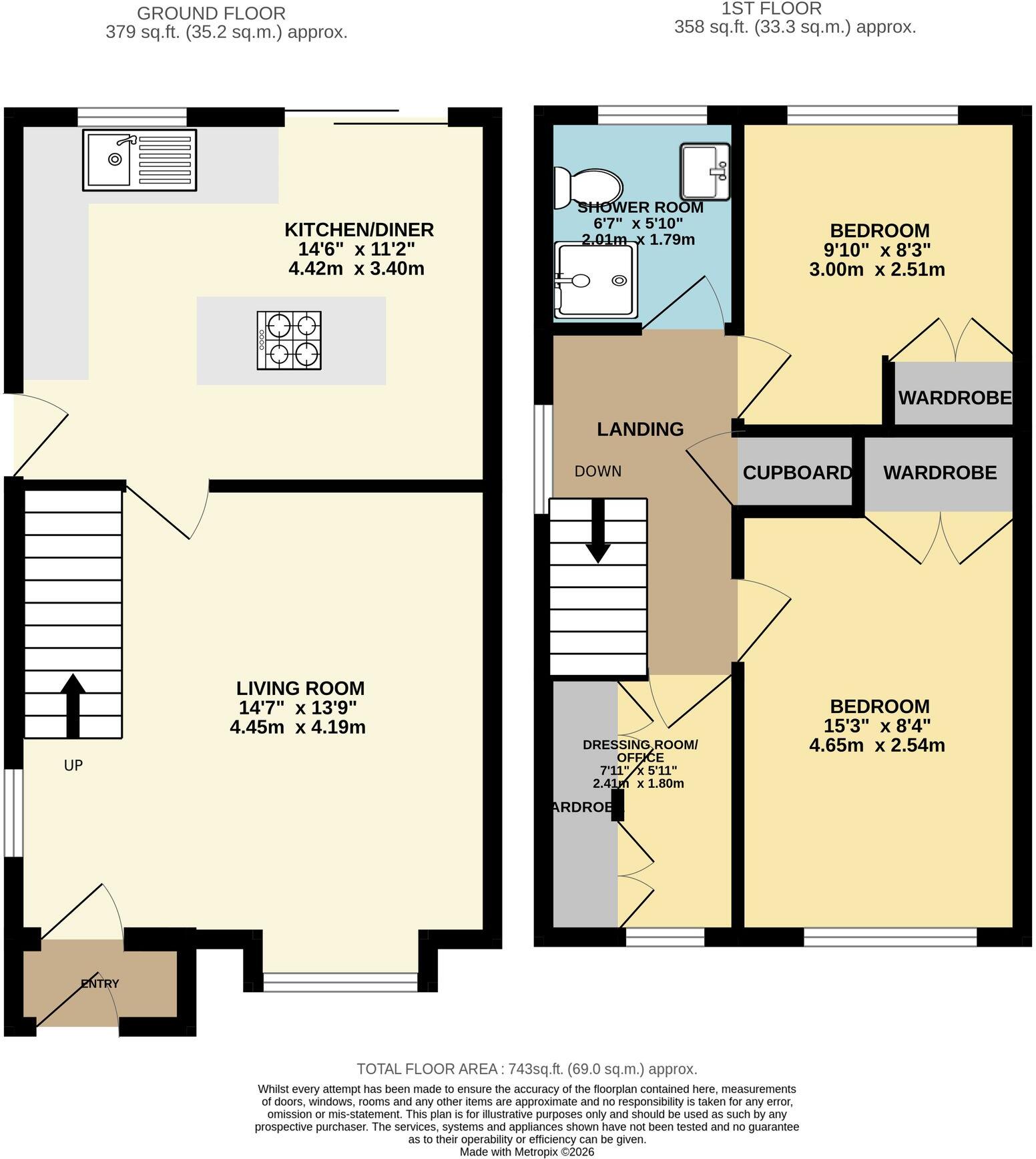 83, Bridle Terrace, Madeley, TF7 floorplan