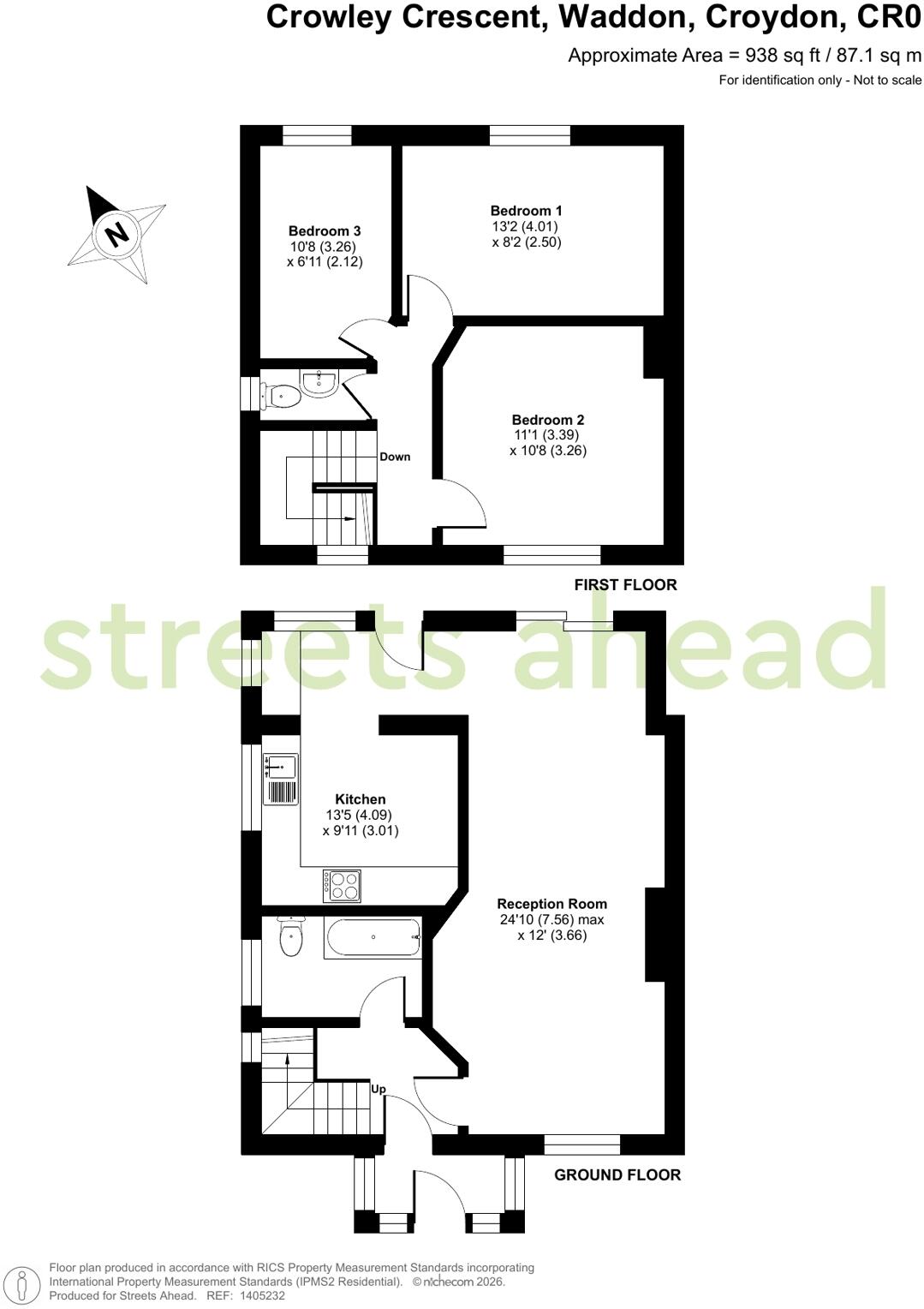 Crowley Crescent, Waddon, Croydon, CR0 floorplan