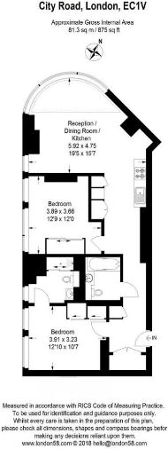 Chronicle Tower, City Road, Islington, London floorplan