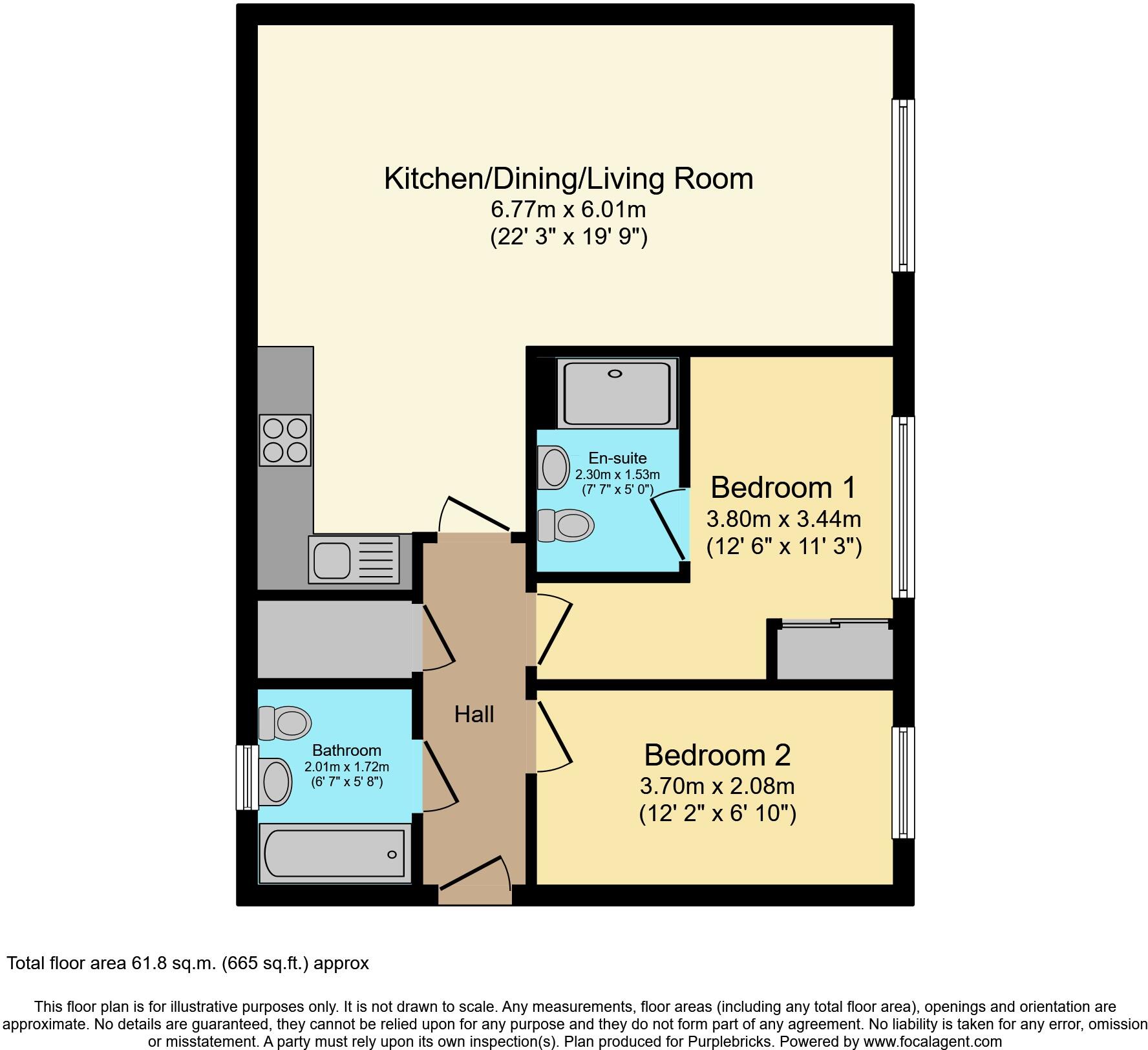 Kendal, Purfleet-on-Thames, RM19 floorplan