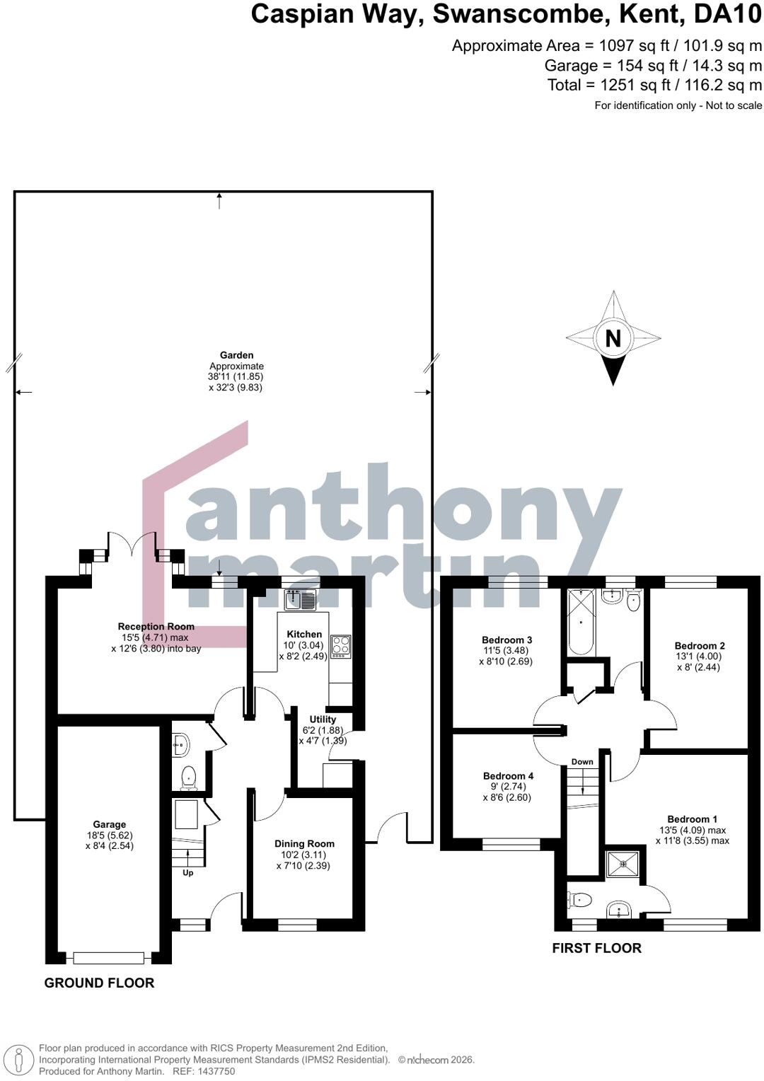 Caspian Way, Neptune Park, Swanscombe, Kent, DA10 floorplan