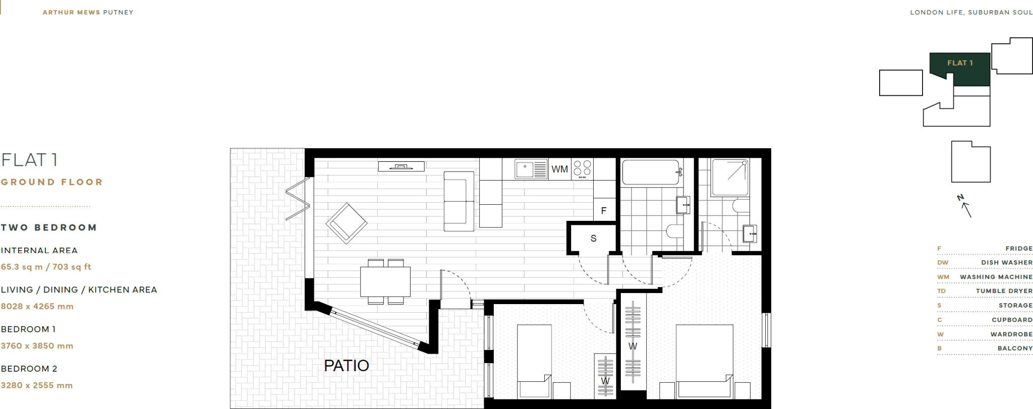 Arthur Mews, 1A Merivale Road, Putney, London, SW15 2NW floorplan