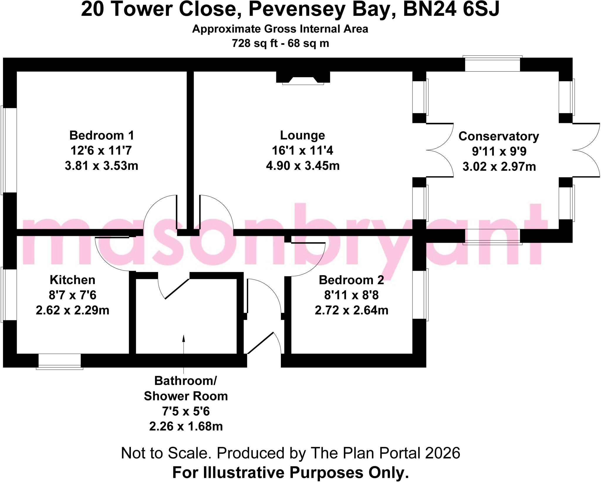 Tower Close, Pevensey Bay, East Sussex floorplan