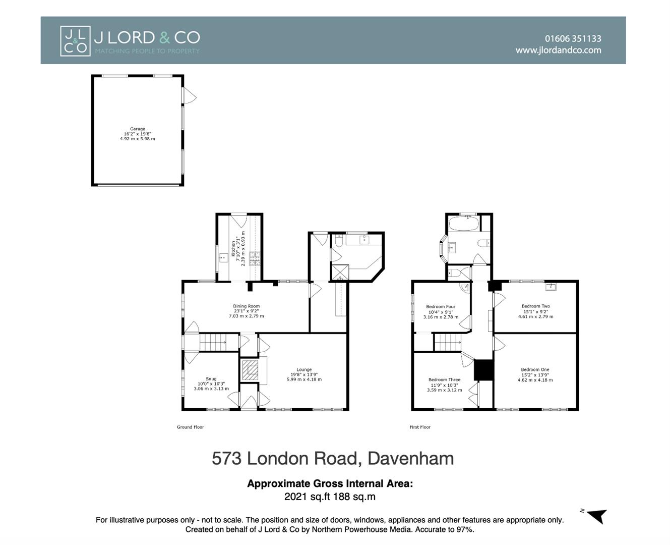 Gladstone Cottage - 573 London Road, Davenham, CW9 8LN floorplan