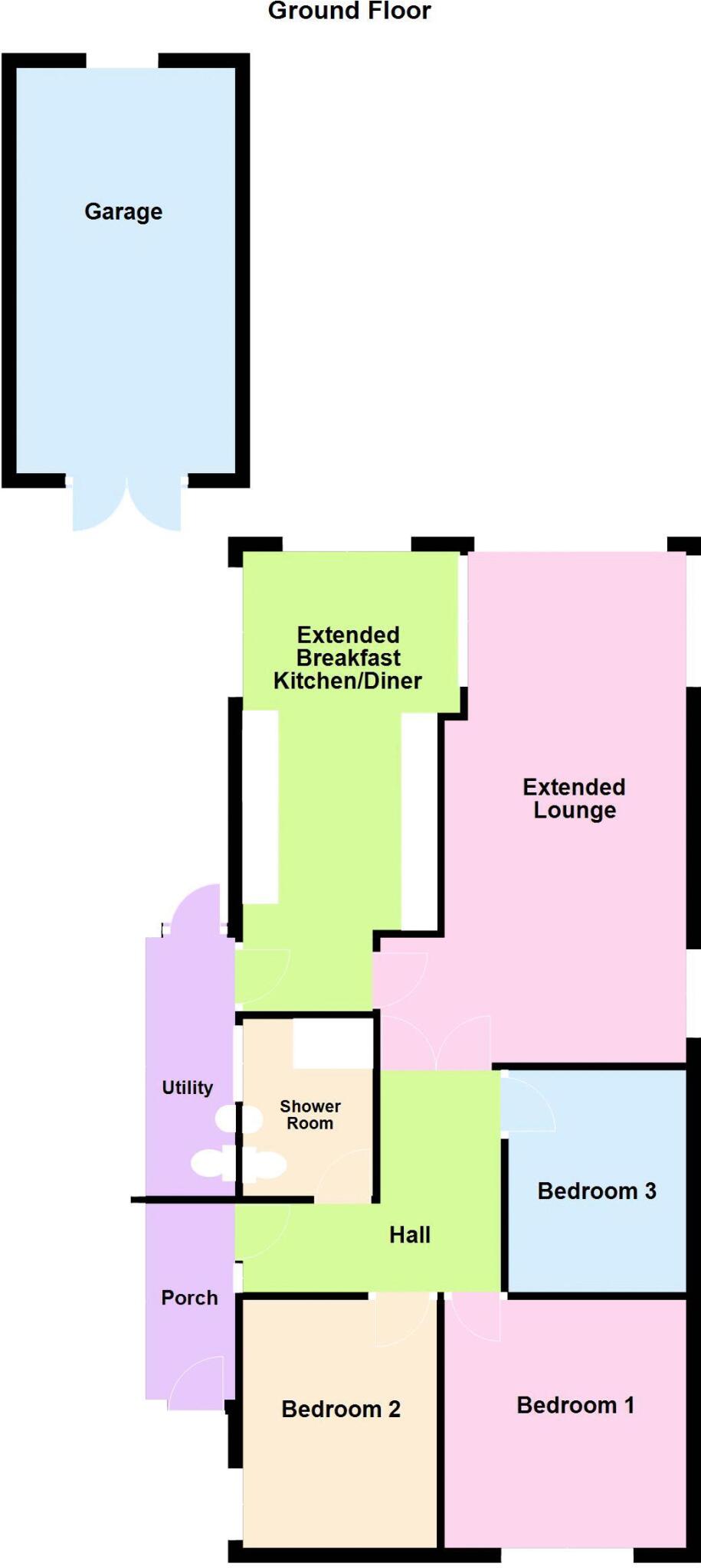 Druids Avenue, Aldridge floorplan