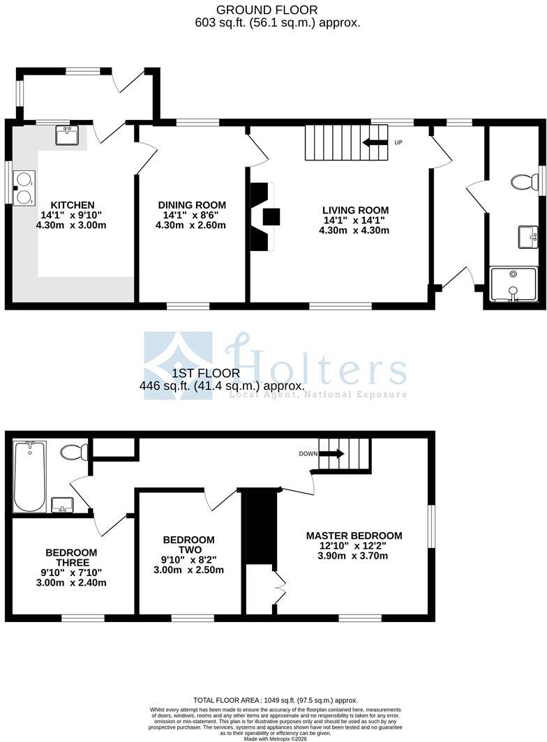 The Smithy, Bettws Cedewain floorplan