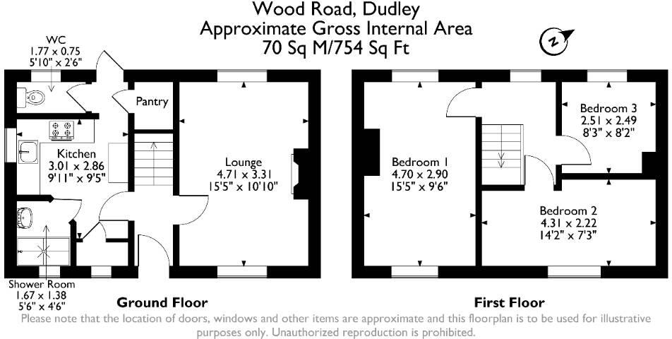 Wood Road, Dudley, DY3 floorplan