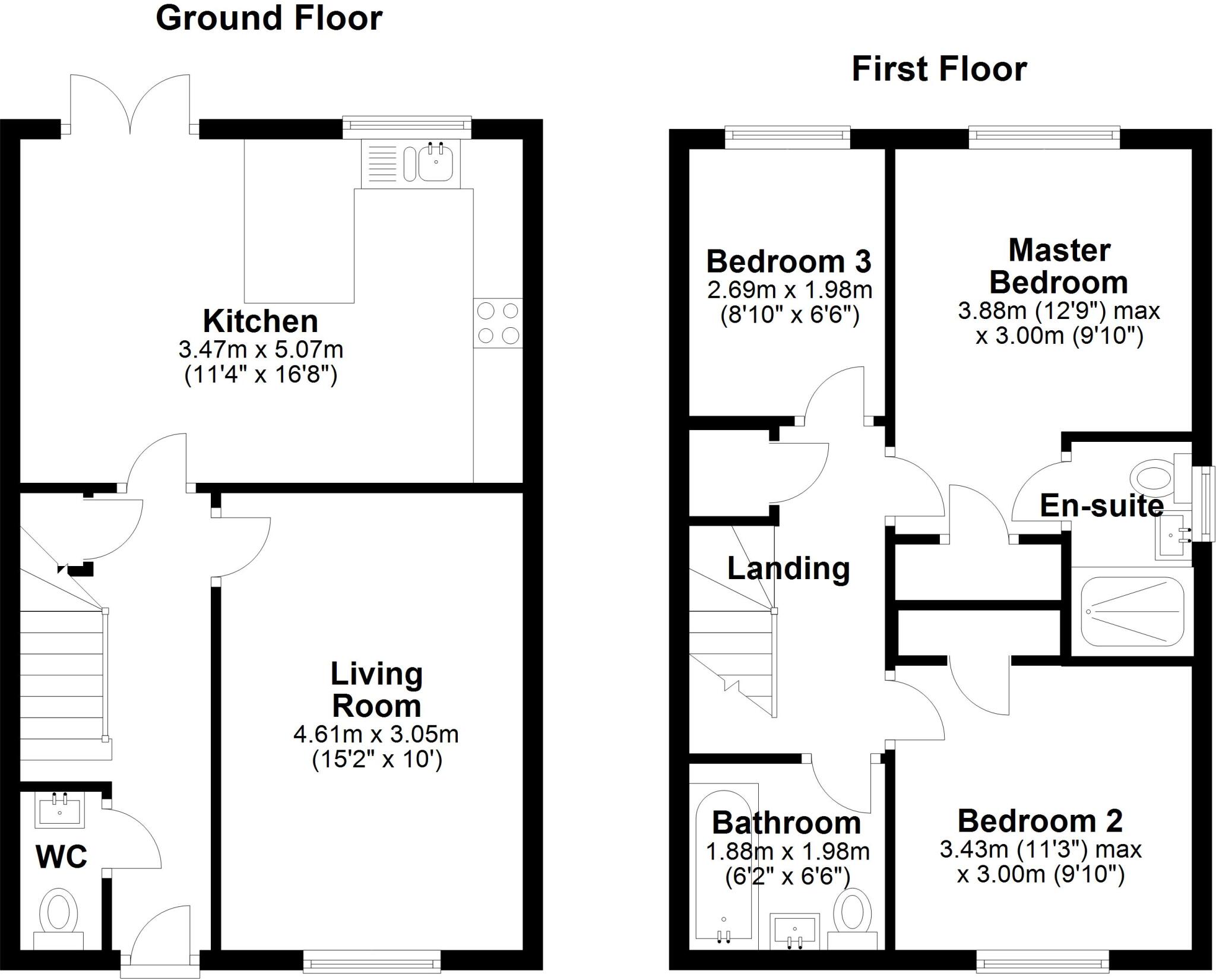 Alder Grove, Hoole floorplan