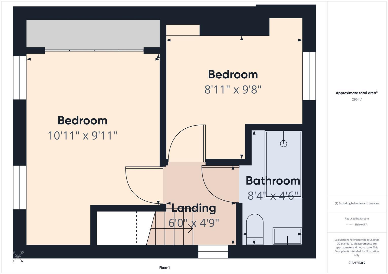 1, Nelson Road, Wellfield, Whitley Bay floorplan