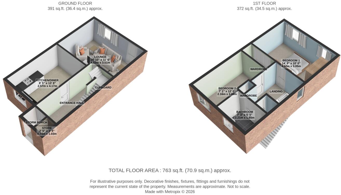 Knights Road, Coggeshall, CO6 1UP floorplan