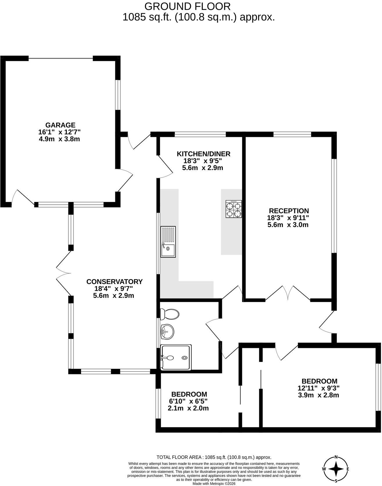Churchill Drive, Malvern, WR14 floorplan