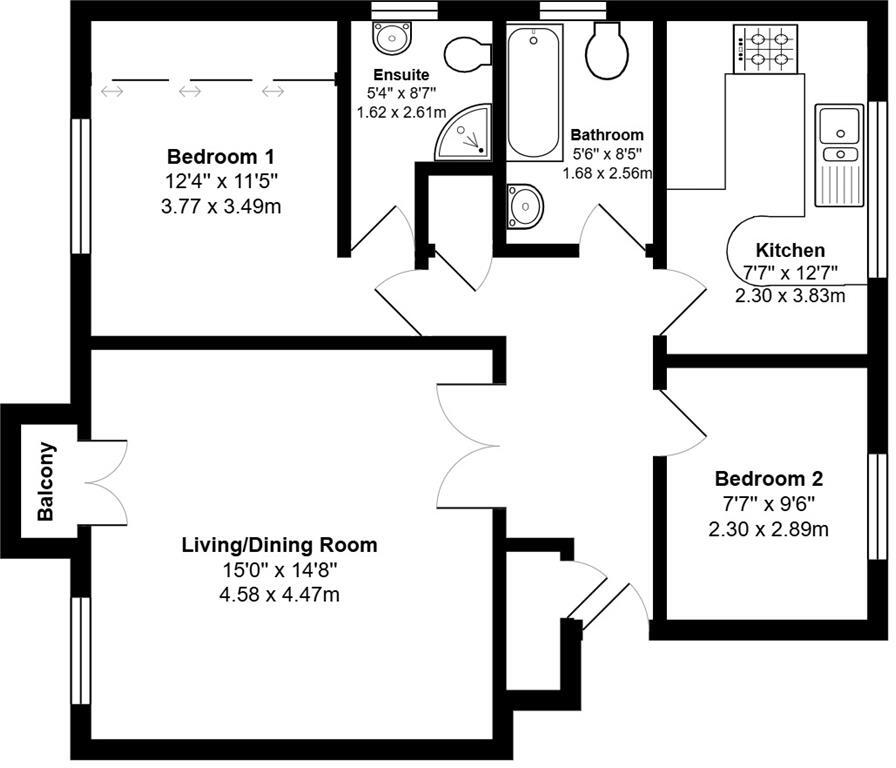 Campbell Close, Yateley floorplan