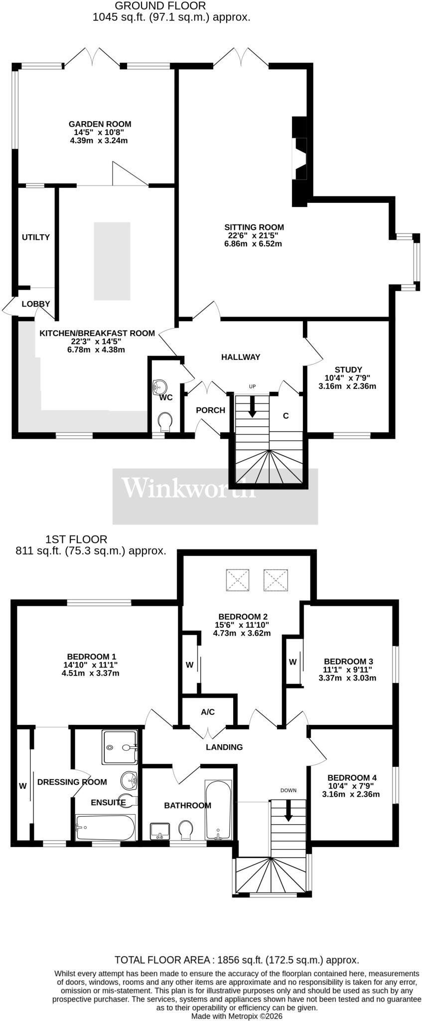 White House Gardens, Poringland, Norwich, Norfolk, NR14 floorplan