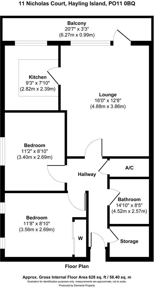 Nicholas Court Green Lane, Hayling Island floorplan