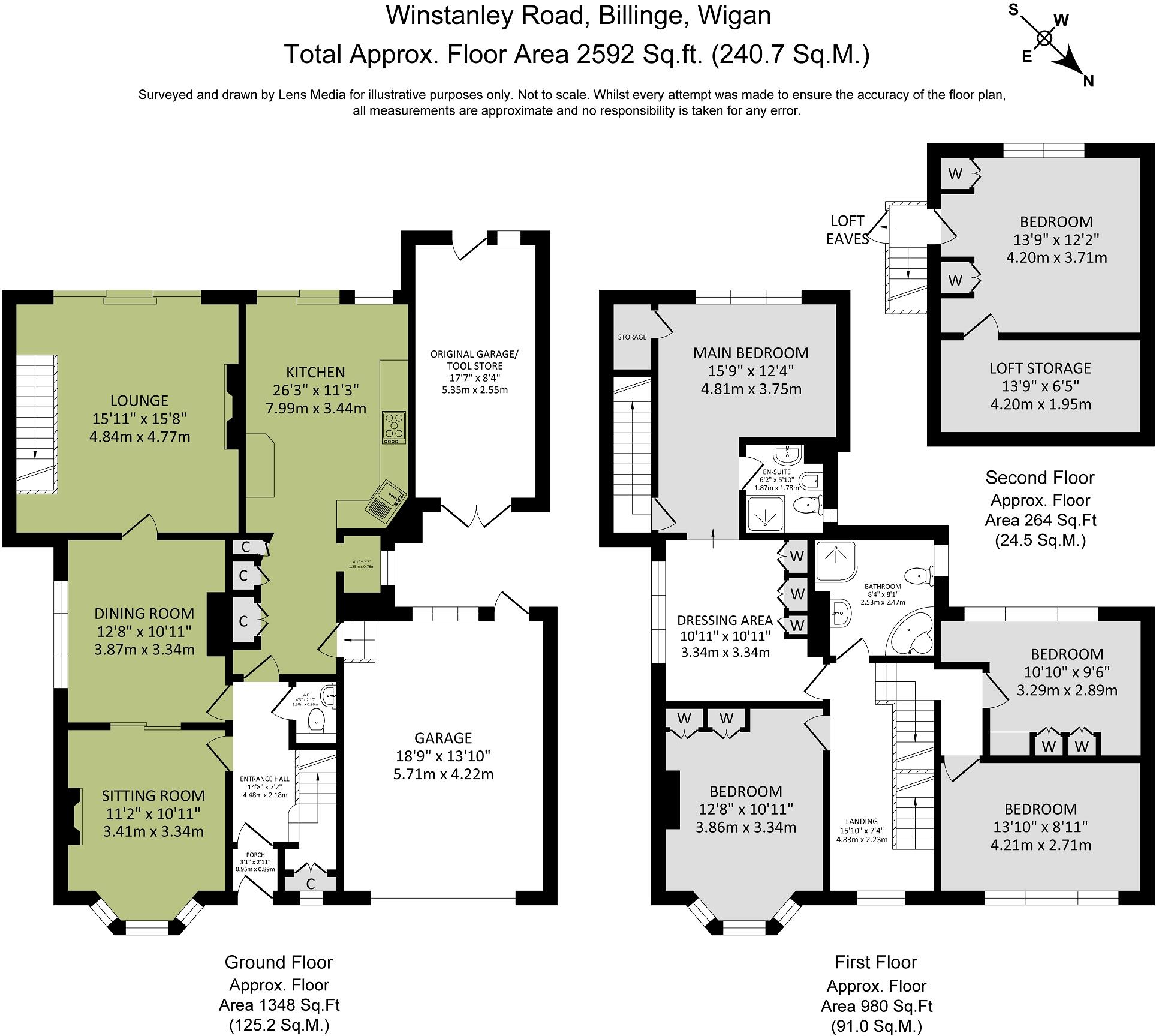 Winstanley Road, Billinge, Wigan, Greater Manchester. WN5 7XE floorplan