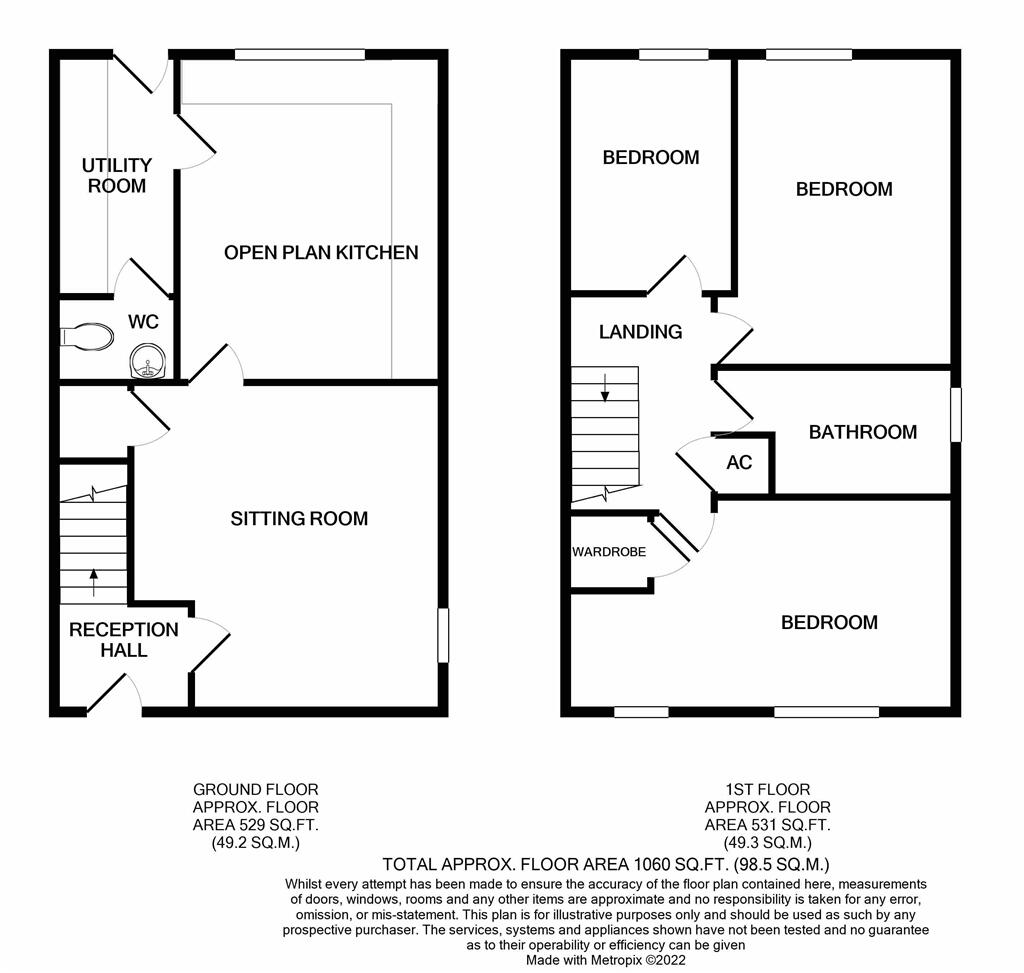 7 Field Views Lane, Terrington St. Clement, Kings Lynn PE34 4FP floorplan