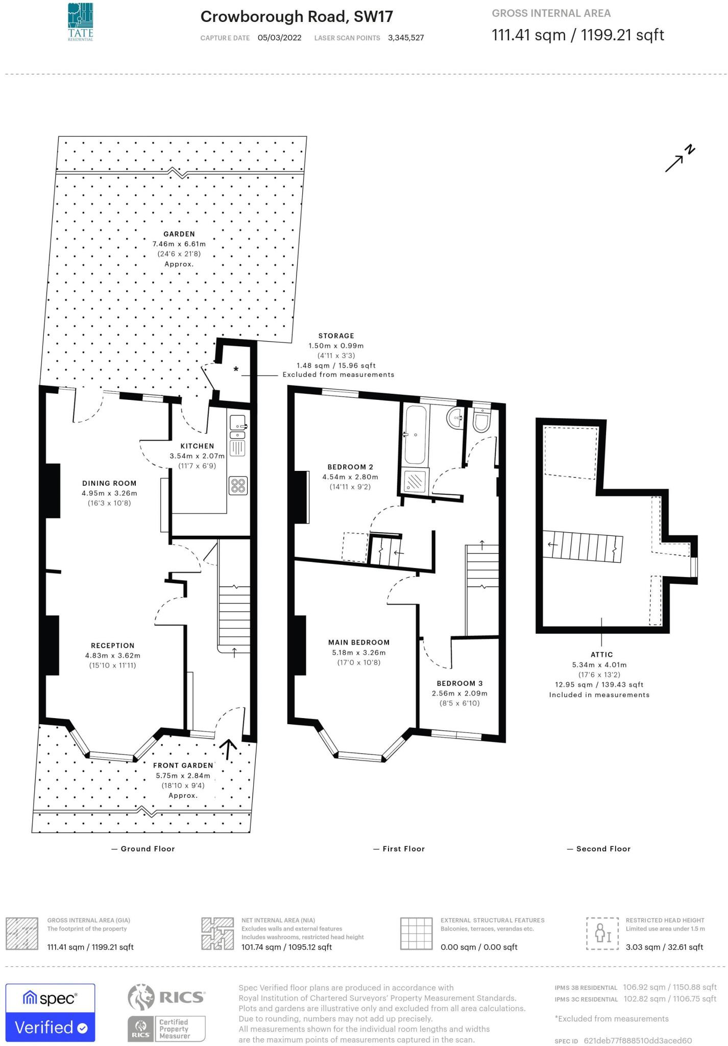 Crowborough Road, SW17 floorplan