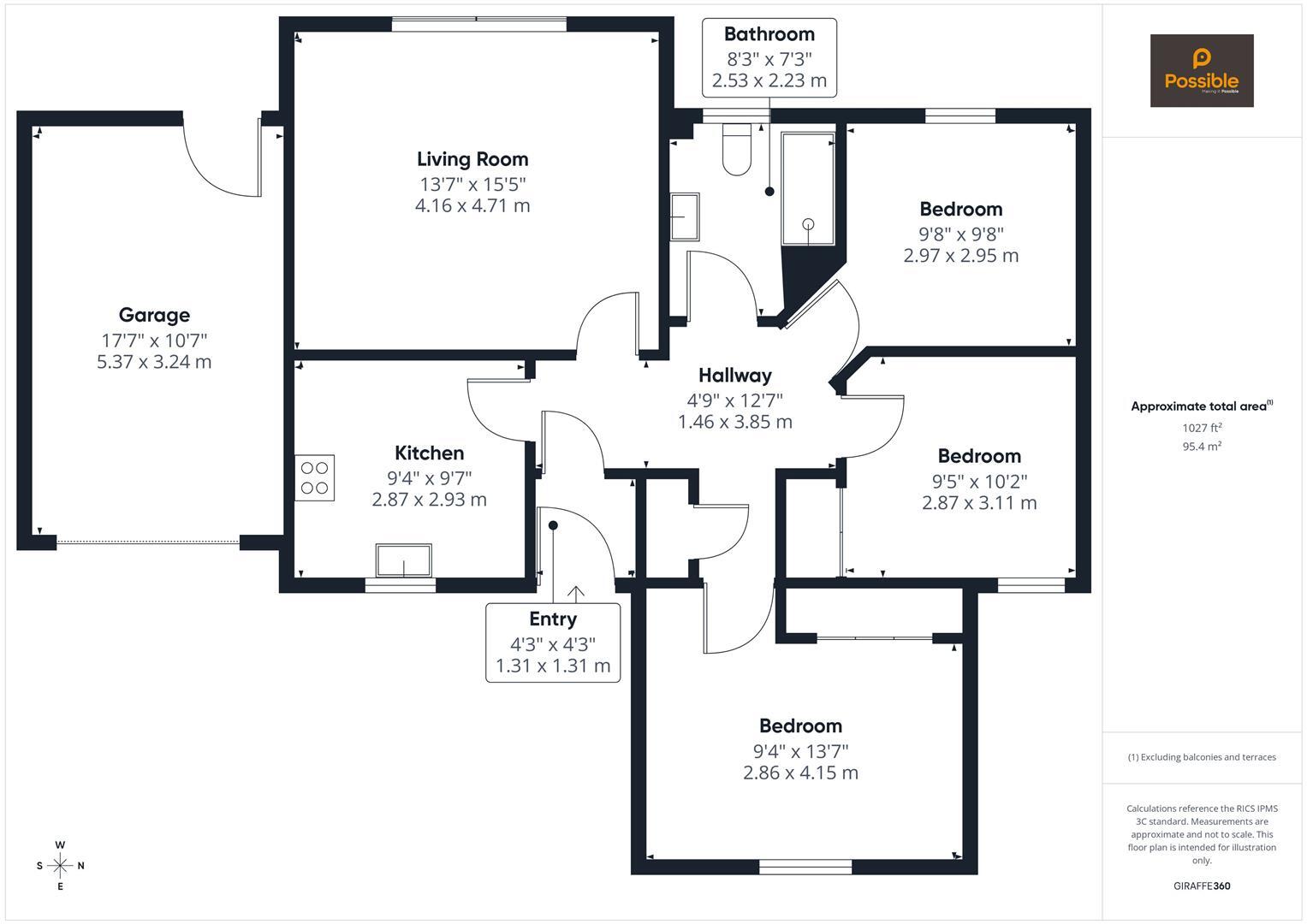 9 Coralbank Crescent, Rattray, Blairgowrie, PH10 7EE floorplan