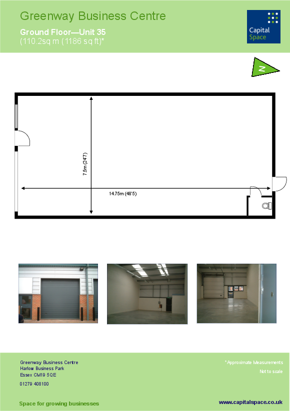 Unit 35 floorplan - workshop
