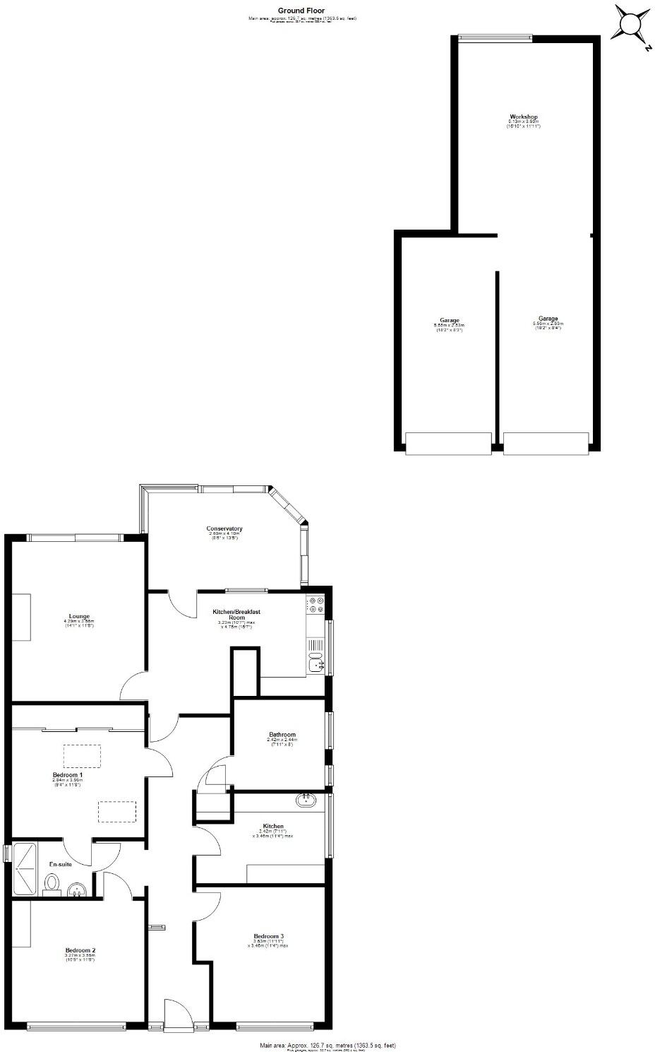 Longmeadow, Frimley, Camberley, Surrey, GU16 8RS floorplan