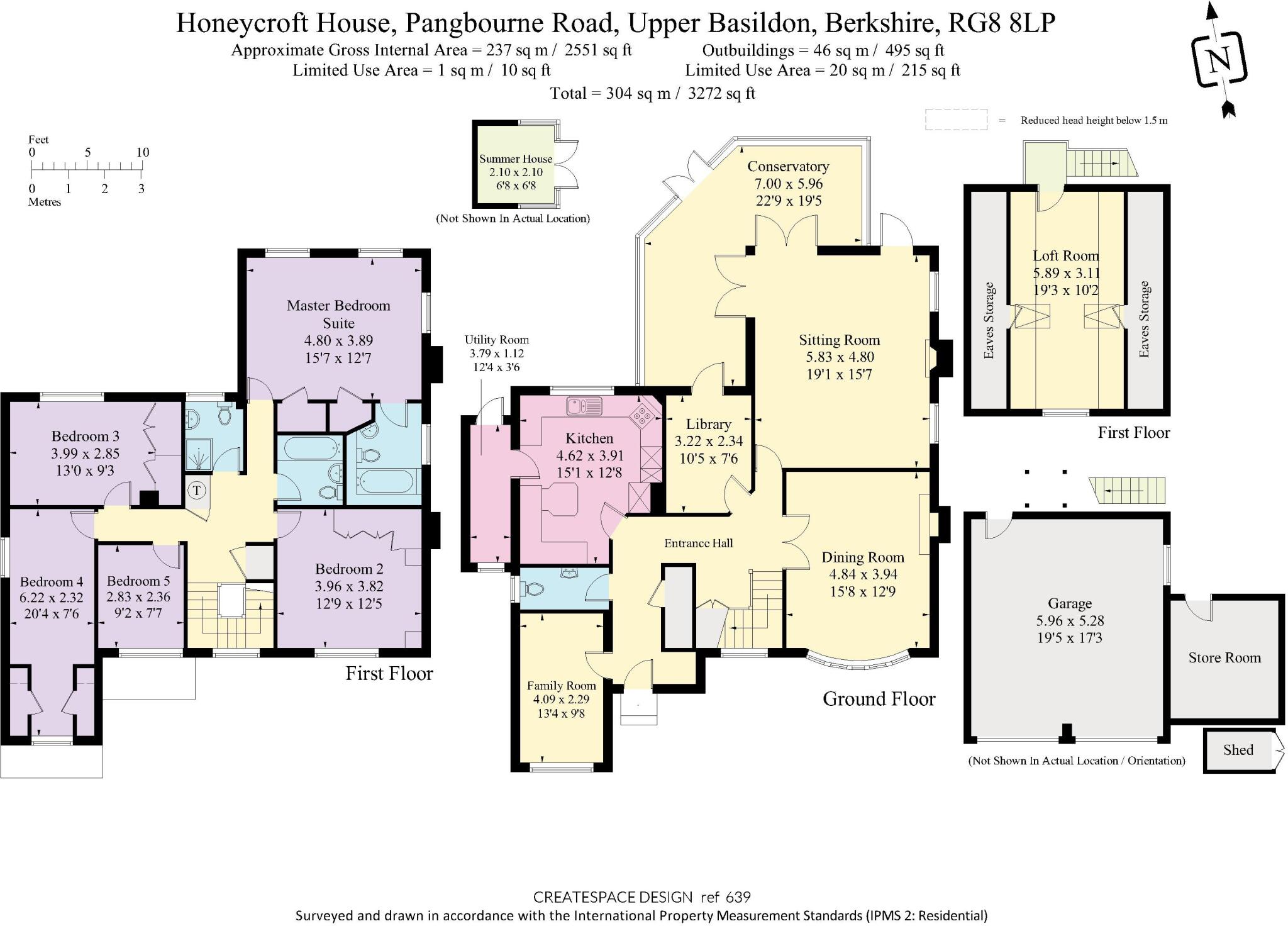 Honeycroft House, Upper Basildon floorplan