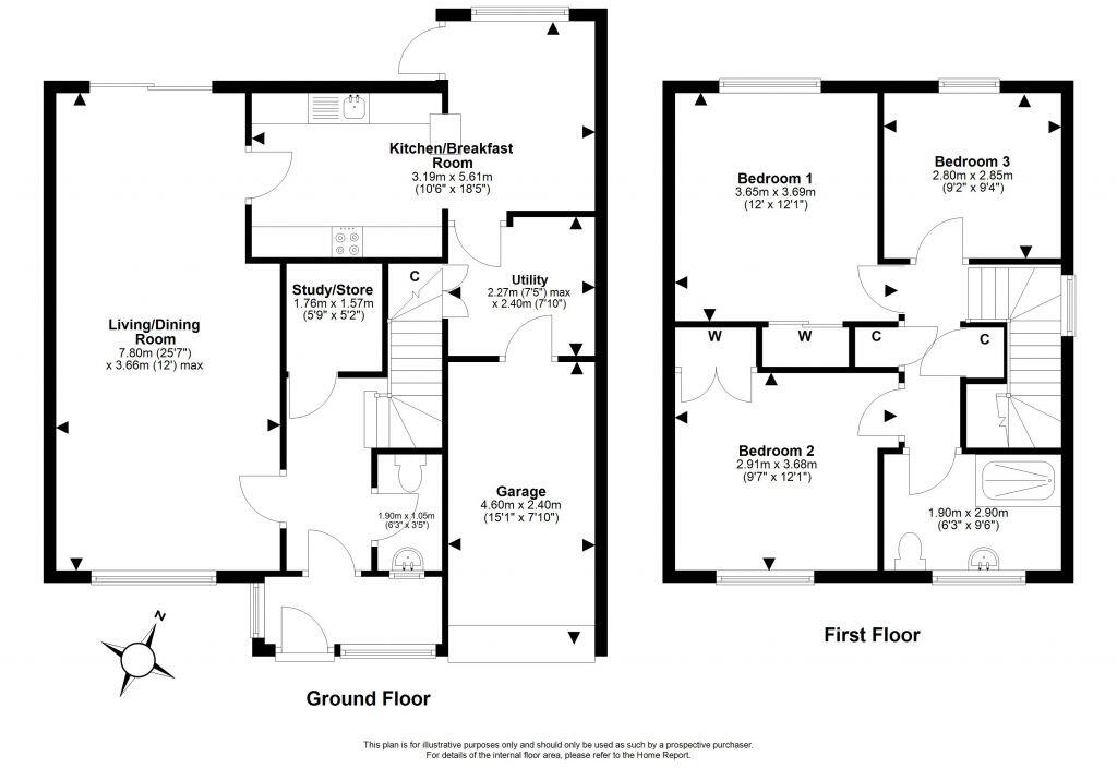 6 Burnside, Haddington, EH41 4ES floorplan