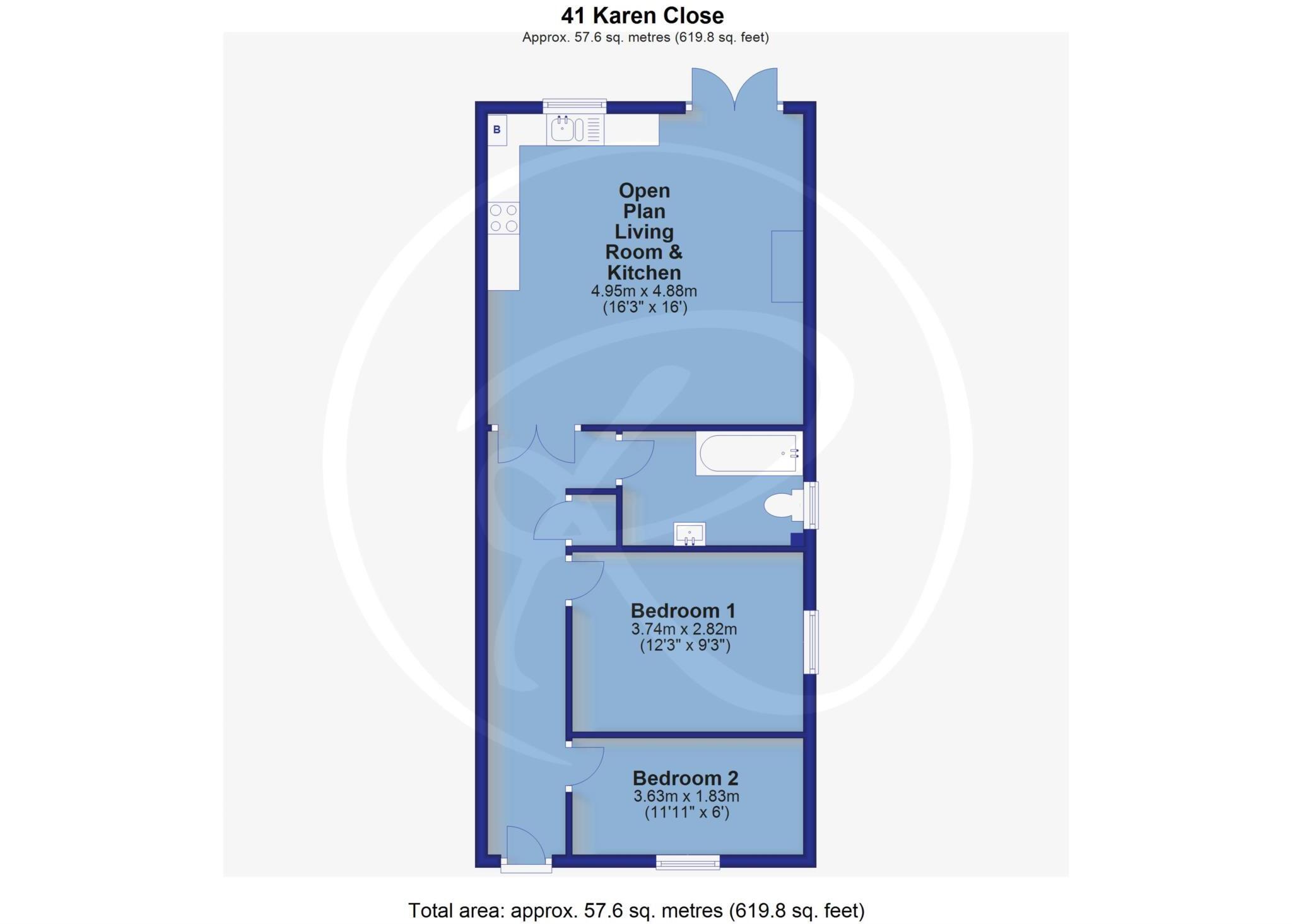 Karen Close, Bideford floorplan