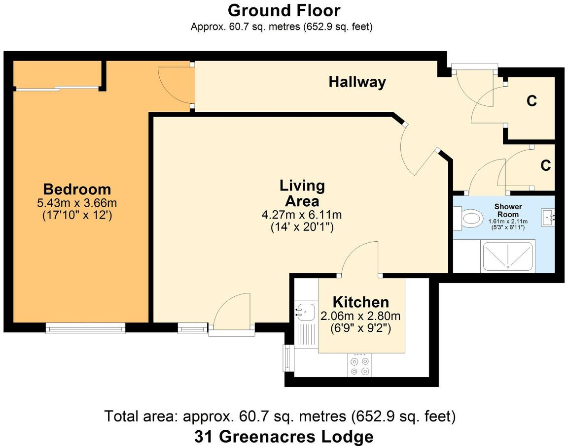 Greenacres Lodge, Limpsfield Road, Warlingham, Surrey, CR6 9FA floorplan